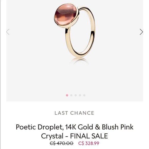 14k Gold Pandora ring
